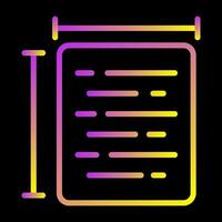 Document Size Vector Icon