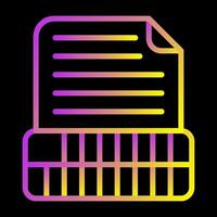 Document Insert Table Vector Icon