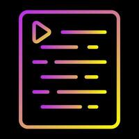 Document Indent Vector Icon