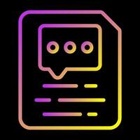 Document Insert Comment Vector Icon