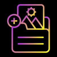 Document Insert Image Vector Icon