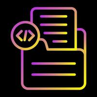 Document Insert Code Vector Icon