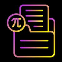 Document Insert Formula Vector Icon