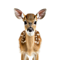 Cute fawn isolated on transparent background, created with generative AI png