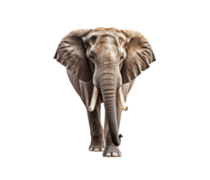 Elefant isoliert auf transparent Hintergrund, erstellt mit generativ ai png