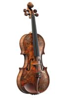 violín aislado en transparente fondo, creado con generativo ai png