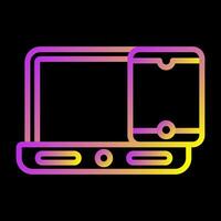 Smartphone with laptop Vector Icon