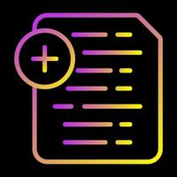 Document Insert Icon Vector Icon