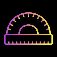Protractor Vector Icon