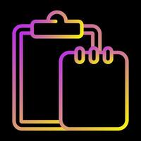 Task list with writing pad Vector Icon