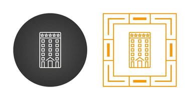 Five Star Building Vector Icon