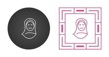 Islamic Woman Vector Icon