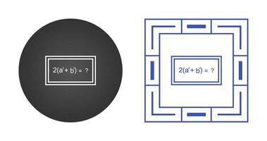 Solving Formula Vector Icon