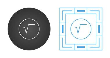 Square Root Symbol Vector Icon