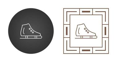 Ice Skating Shoe Vector Icon