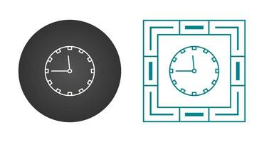 icono de vector de reloj de pared