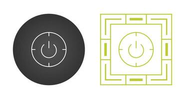 Scheduled power on and off Vector Icon