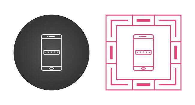 icono de vector de código de acceso