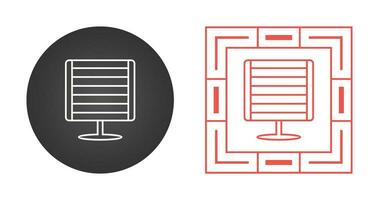 Infrared Heater Vector Icon