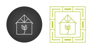 Green House Vector Icon