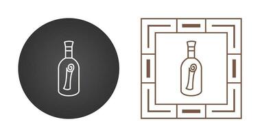 Scroll in Bottle Vector Icon