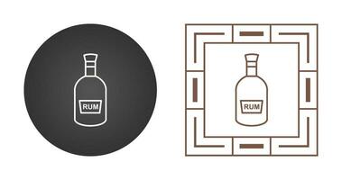 Bottle of Rum Vector Icon