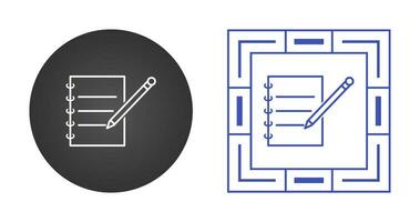 Notebook and Pen Vector Icon