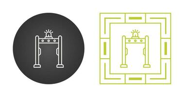 icono de vector de detector de metales