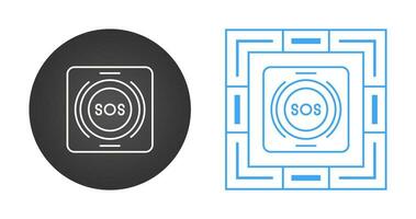 Emergency Button Vector Icon