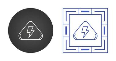 icono de vector de peligro eléctrico