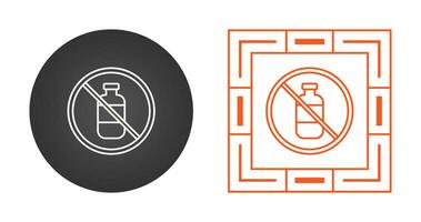 No Liquids Vector Icon