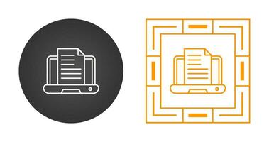 Content Writing Vector Icon