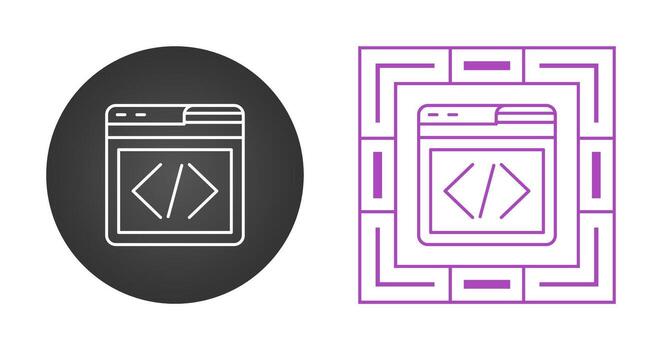 Web Programing Vector Icon