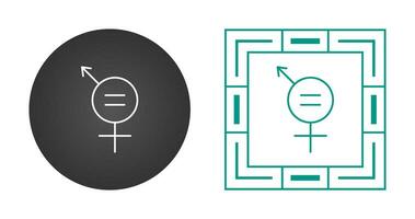 icono de vector de igualdad de género