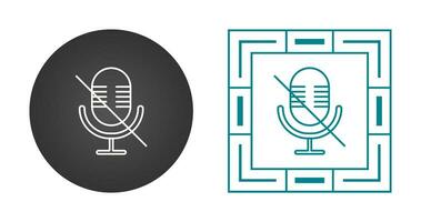 Microphone Mute Vector Icon