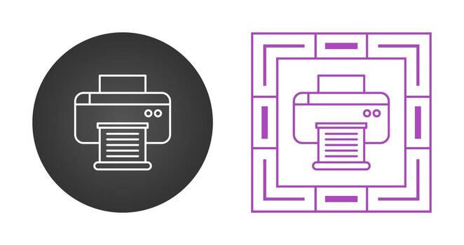 icono de vector de impresora