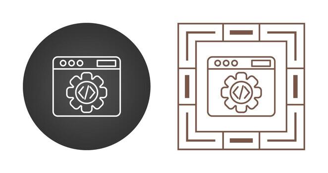 icono de vector de programación