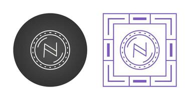 icono de vector de moneda namecoin