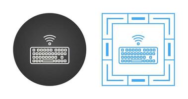 Wireless Keyboard Vector Icon