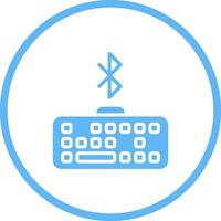 Bluetooth Keyboard Vector Icon