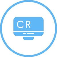 crm analítica vector icono