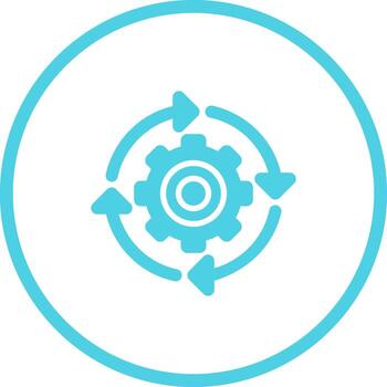 continuo integración vector icono