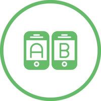 A B Testing Vector Icon
