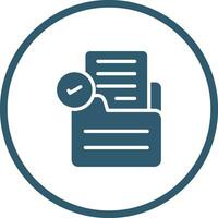 Document Check Vector Icon