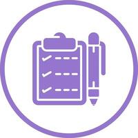 Notepad with pen Vector Icon