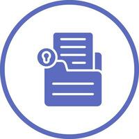 Document Lock Vector Icon