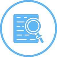 Document with magnifying glass Vector Icon