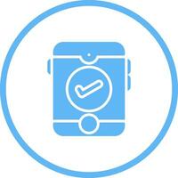 Smartphone with checkmark Vector Icon