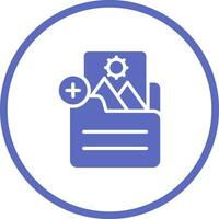 Document Insert Image Vector Icon