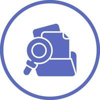 Folder with magnifying glass Vector Icon